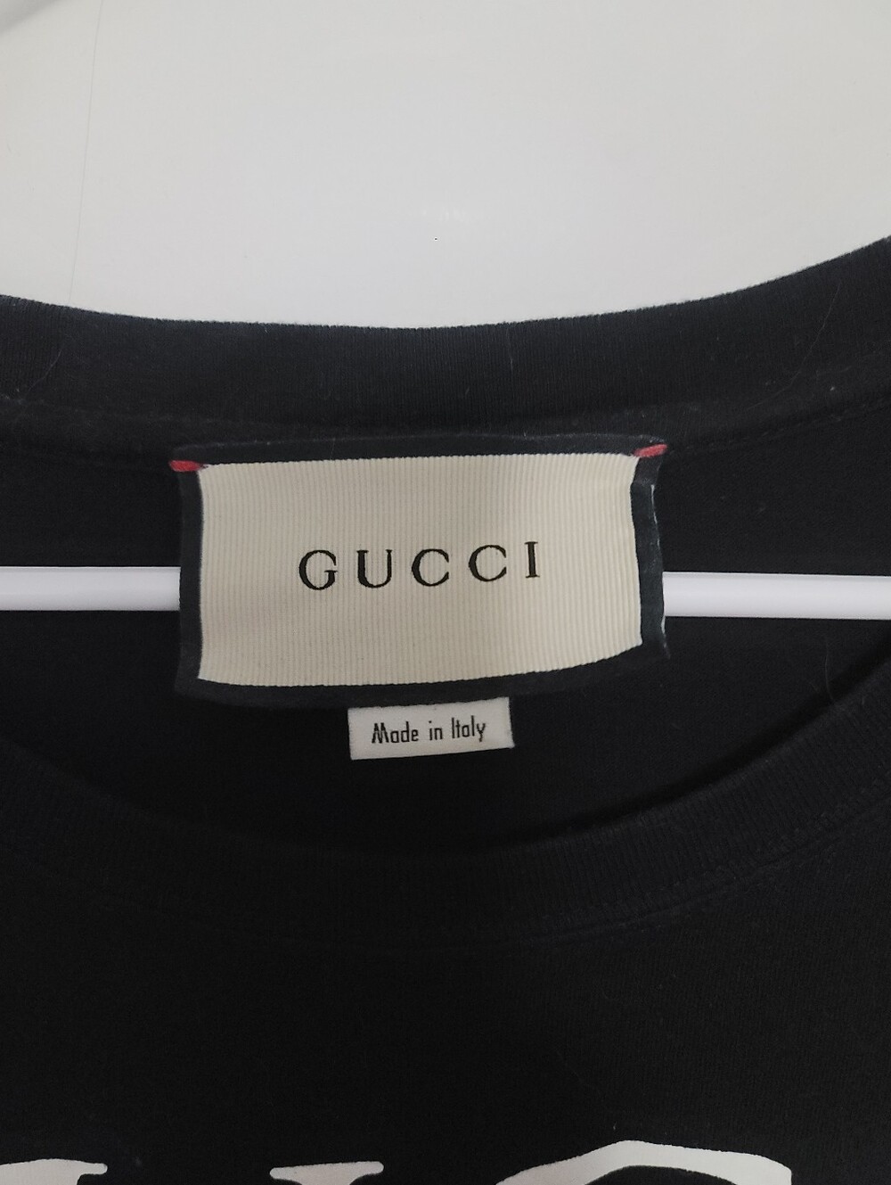 Gucci - Logo-Print Cotton-Jersey T-Shirt - Black XS Unisex - Picture 4 of 6